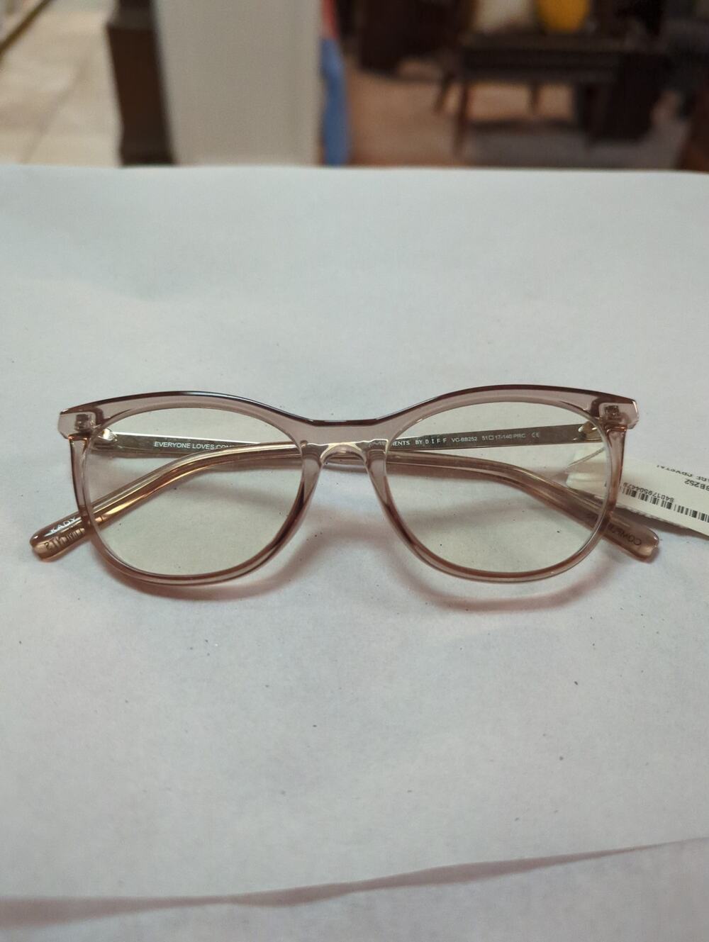 Diff Eyewear Eyeglass Frames Compliments Cateye light purple pink
